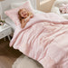 Gracie - Twin Floral Reversible Comforter Set With Flower Throw Pillow - Pink - Simple Home Plus