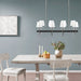 Fairmount - 8 Light Traditional Chandelier With Drum Shades - Black / Silver - Simple Home Plus