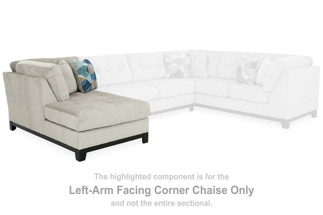 Maxon Place - Laf Corner Chaise - Stone - Simple Home Plus