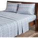 Flannel - Queen Sheet Set - Blue Winter Frost - Simple Home Plus