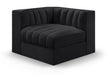 Rummi - Velvet Performance Fabric Upholstered Modular Corner Chair - Simple Home Plus