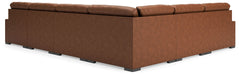Calden - 6-Piece Sectional With RAF Corner Chaise - Caramel - Simple Home Plus