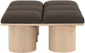 Pavilion - 6 Piece Modular Bench With Natural Base - Simple Home Plus