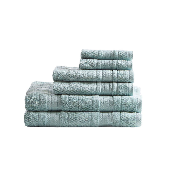 Adrien - 6 Piece Towel Set - Seafoam - Simple Home Plus