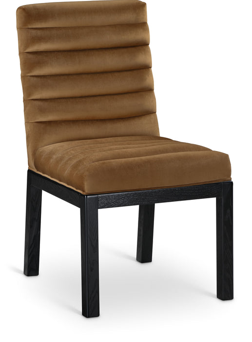Evelyn - Dining Chair With Black Legs - Saddle - Simple Home Plus
