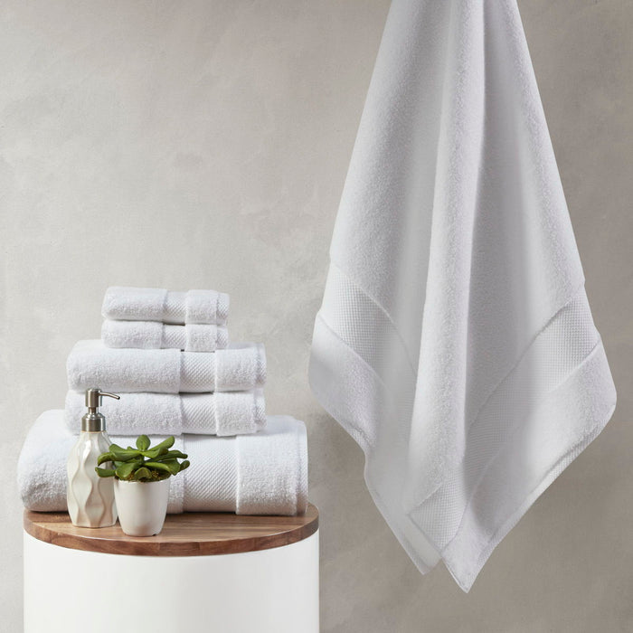 Splendor - 6 Piece Towel Set - White - Simple Home Plus