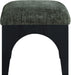 Lawson - Chenille Fabric Ottoman - Black Base - Simple Home Plus