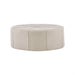 Ferris - Oval Ottoman - Cream - Simple Home Plus