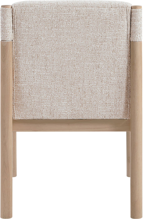 Eloura - Linen Textured Fabric Upholstered Dining Chair (Set of 2) - Simple Home Plus