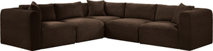 Shaggy - 5 Piece Modular Corner Sectional - Simple Home Plus