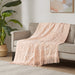 Chloe - Throw With Fringe Tassel - Blush - Simple Home Plus