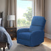 Dakota - Power Recliner 3-in-1 With Swivel, Glider, USB Ports - Blue - Simple Home Plus