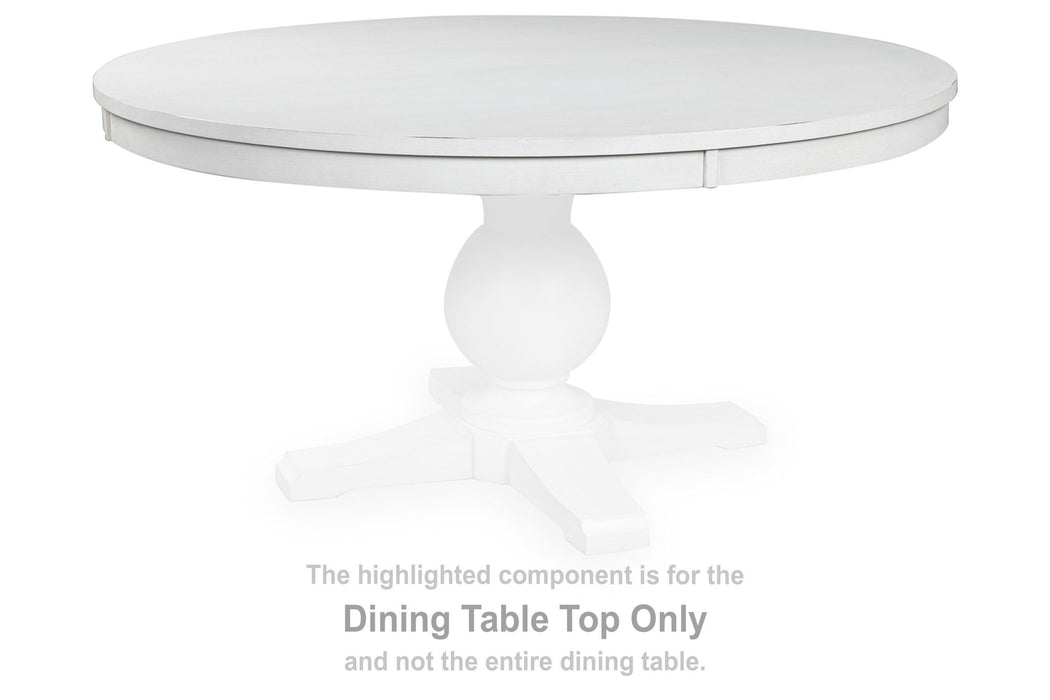 Greddinton - Round Dining Room Table Top - White - Simple Home Plus