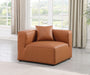 Cube - Corner Chair - Cognac - Simple Home Plus