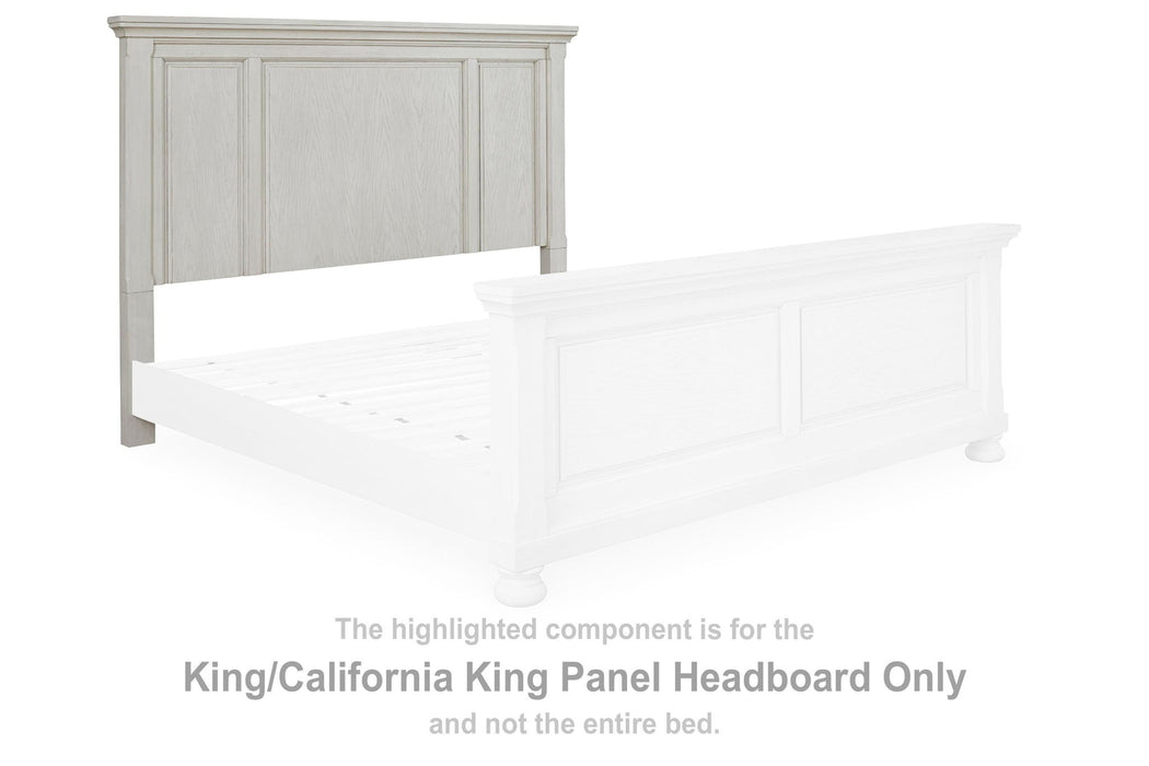 Robbinsdale - King/Cal King Panel Headboard - Antique White - Simple Home Plus