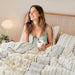 Imani - Printed Comforter Set With - Ivory - Simple Home Plus