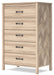 Battelle - Tan - Five Drawer Chest - Simple Home Plus