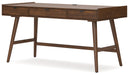 Lyncott - 3 Pc. - Home Office Desk, Chair, Bookcase - Brown - Simple Home Plus