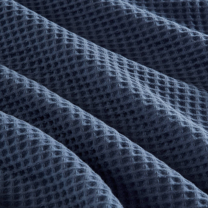 Waffle Weave - King Cotton Blanket - Indigo - Simple Home Plus