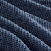 Waffle Weave - King Cotton Blanket - Indigo - Simple Home Plus