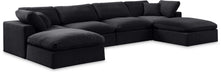 Comfy - 6 Piece Velvet Modular Double Chaise Sectional - Simple Home Plus