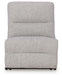 Acklen Place - Power Armless Recliner With Adj Headrest - Pewter - Simple Home Plus