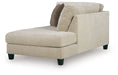 Steelwater Retreat - RAF Corner Chaise - Latte - Simple Home Plus
