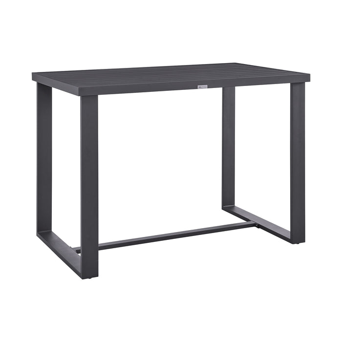 Menorca - Outdoor Patio Bar Height Dining Table In Aluminum - Simple Home Plus