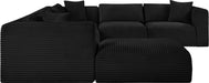 Shaggy - 7 Piece Modular U-Shaped Sectional With Ottoman - Simple Home Plus