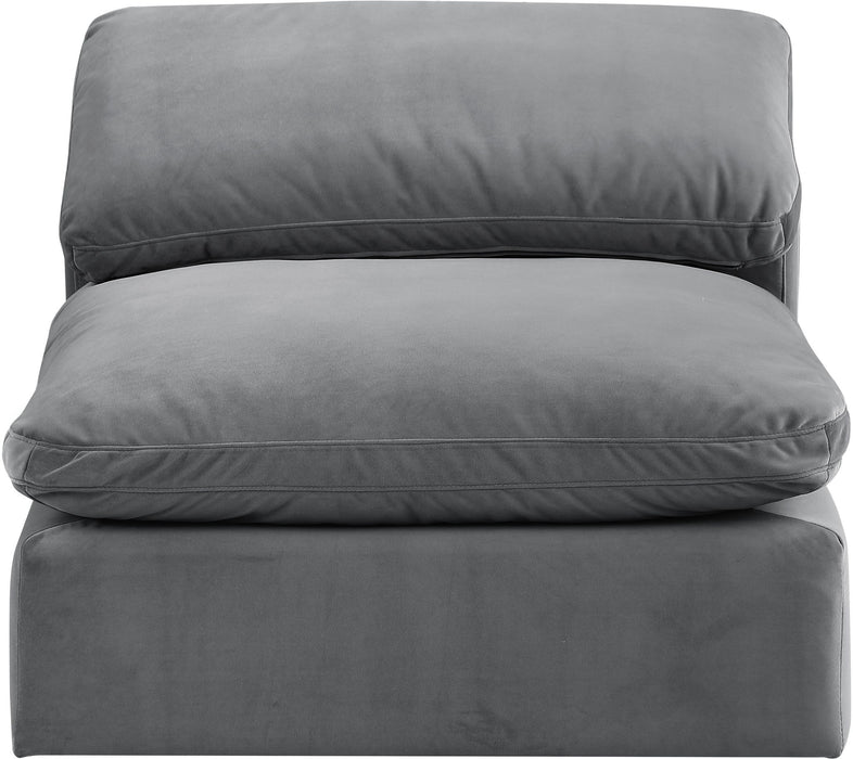 Comfy - Velvet Armless Chair - Simple Home Plus