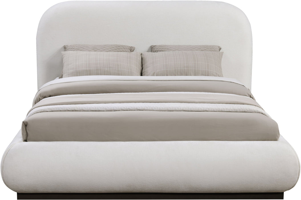 Vaughn - Chenille Bed With Black Base - Simple Home Plus