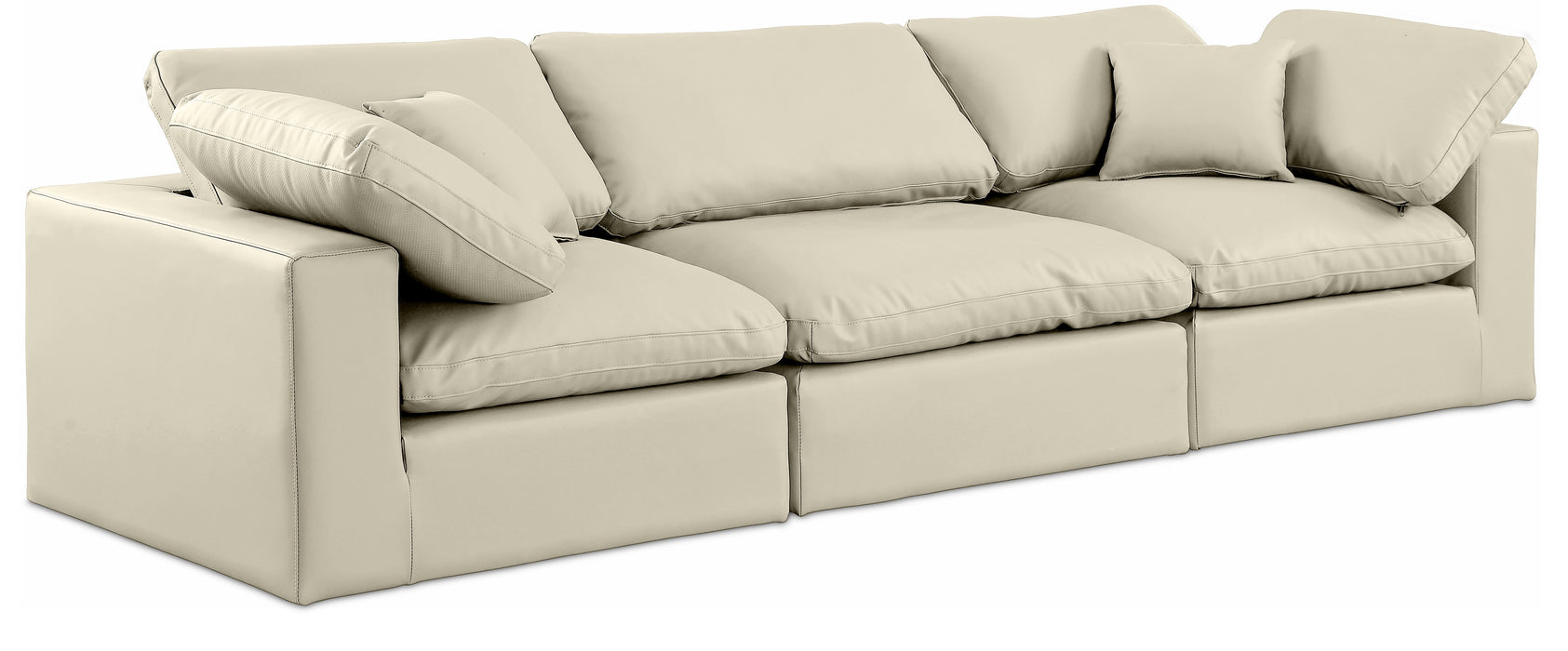 Comfy - Faux Leather Modular Sofa 3 Seats - Simple Home Plus