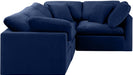 Indulge - Velvet 4 Piece Modular Corner Sectional - Simple Home Plus