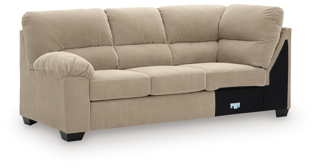SimpleJoy - LAF Sofa With Corner Wedge - Sand - Simple Home Plus