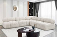 Ames - 5 Piece Fabric Modular Corner Sectional - Simple Home Plus