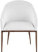 Ferro - Upholstered Dining Arm Chair With Brushed Bronze Legs - Simple Home Plus