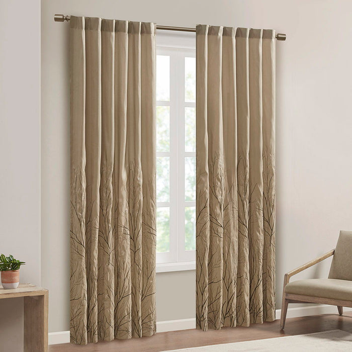 Andora - 84" Window Curtain - Tan - Simple Home Plus