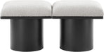 Pavilion - 2 Piece Modular Bench With Black Base - Simple Home Plus