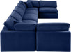 Comfy - 7 Piece Velvet Modular Armless Sectional - Simple Home Plus