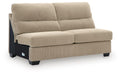 SimpleJoy - Armless Loveseat - Sand - Simple Home Plus