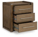 Marxmore - Three Drawer Night Stand - Brown - Simple Home Plus