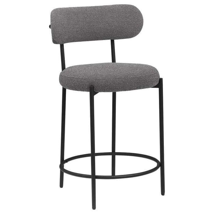 Viola - Boucle Upholstered Bar Stool (Set of 2) - Simple Home Plus