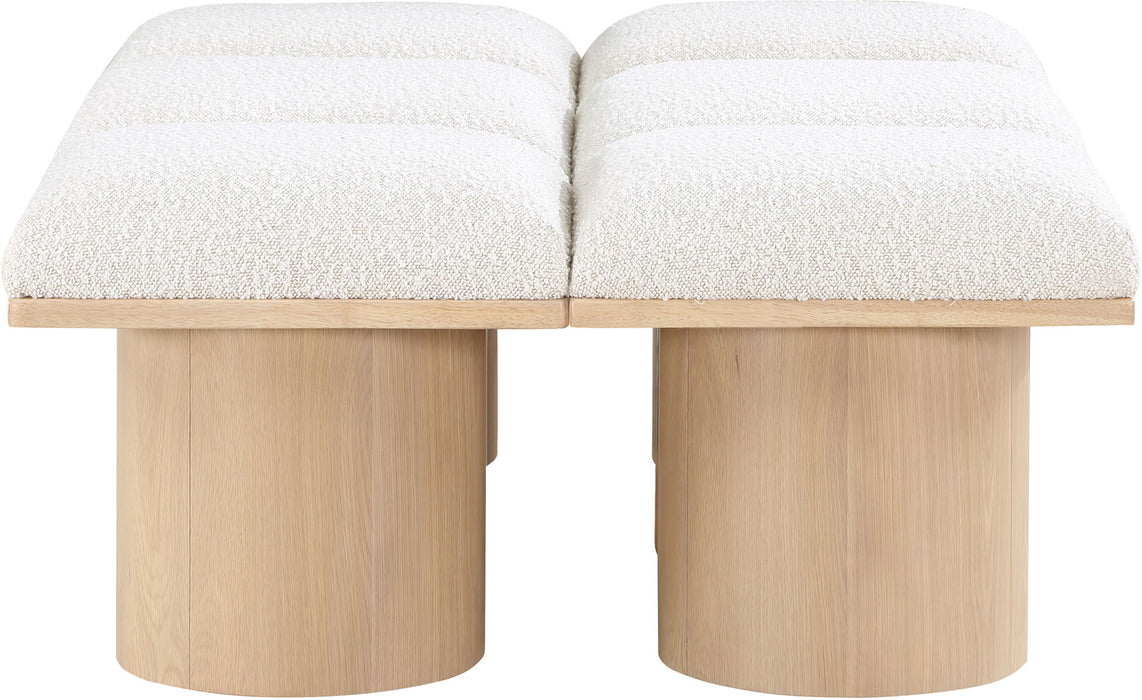 Pavilion - 6 Piece Modular Bench With Natural Base - Simple Home Plus