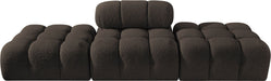 Ames - 3 Piece Boucle Upholstered Modular Sofa With 2 Backless Seats - Simple Home Plus