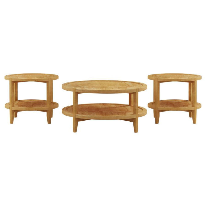 Camillo - Round Coffee And End Table Set - Simple Home Plus