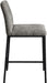 Reeves - Chenille Fabric Upholstered Counter Stool (Set of 2) - Black Base - Simple Home Plus