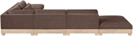 Turin - Chenille Fabric Upholstered Modular Sectional - Brown - Simple Home Plus