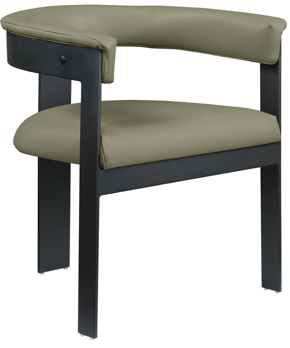 Romeo - Faux Leather Dining Chair With Black Base (Set of 2) - Simple Home Plus