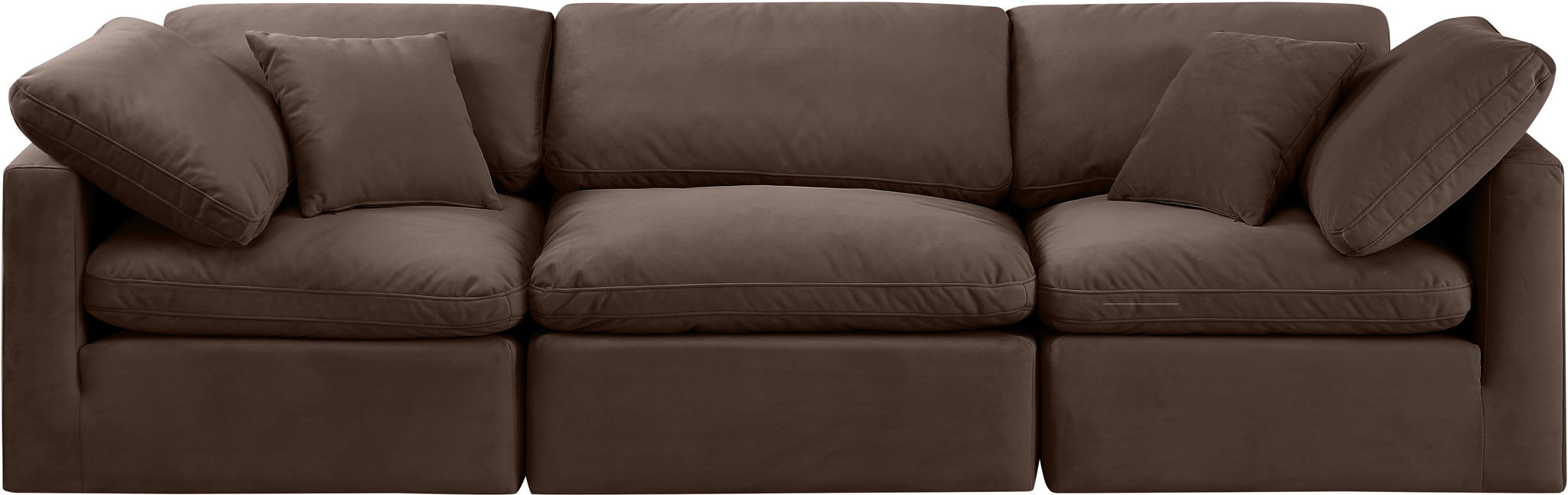 Indulge - Velvet 3 Seat Modular Sofa - Simple Home Plus