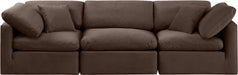 Indulge - Velvet 3 Seat Modular Sofa - Simple Home Plus